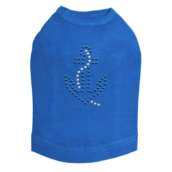 Anchor - Blue dog tank for small and big dogs