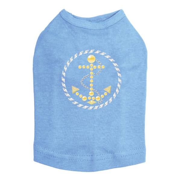 Anchor - Nailhead dog tank for small and big dogs