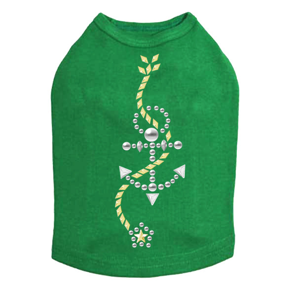 Anchor with Rope - Nailhead dog tank for small and big dogs