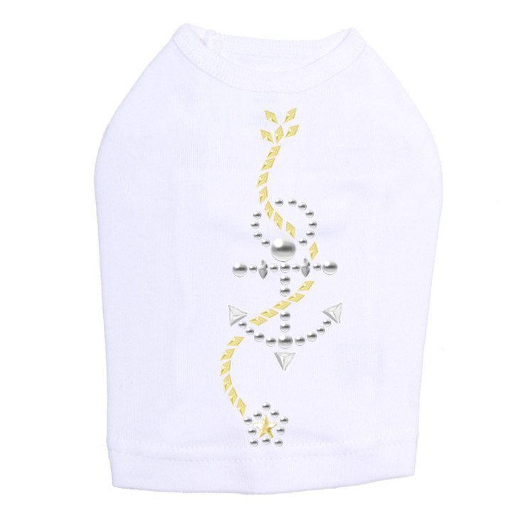 Anchor with Rope - Nailhead dog tank for small and big dogs