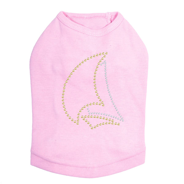 Sailboat - Small - Nailhead dog tank for small and big dogs