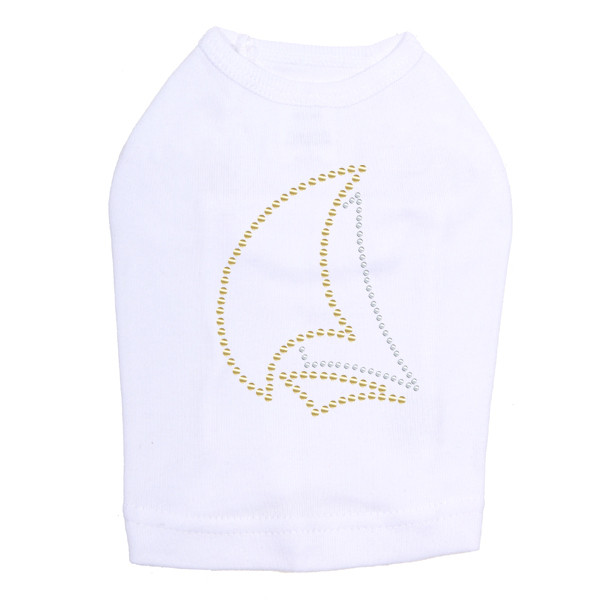 Sailboat - Small - Nailhead dog tank for small and big dogs