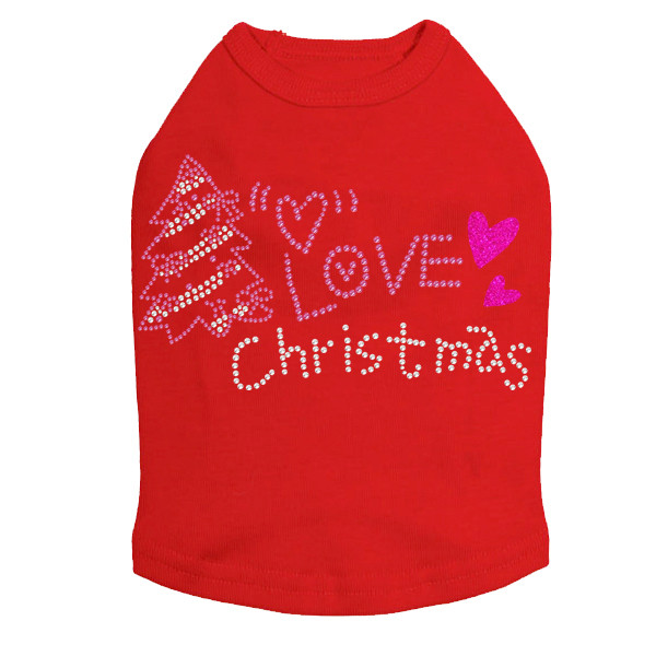 Love Pink Christmas - Red Dog Tank