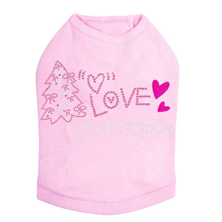 Love Pink Christmas - Pink Dog Tank