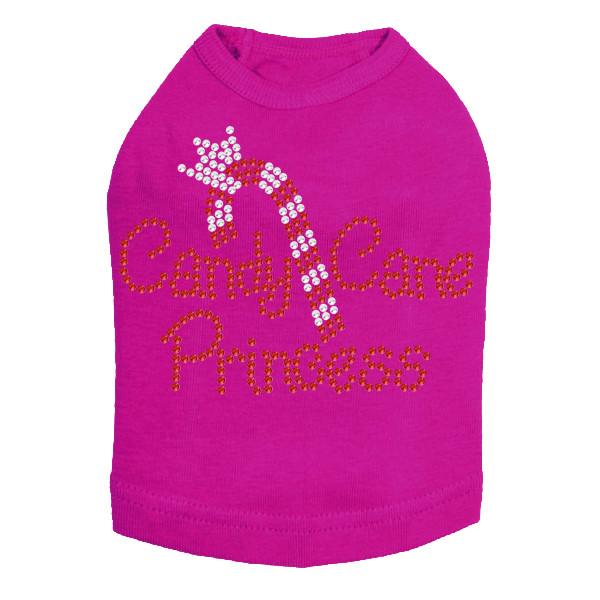 Candy Cane Princess - Fuchsia Dog Tank