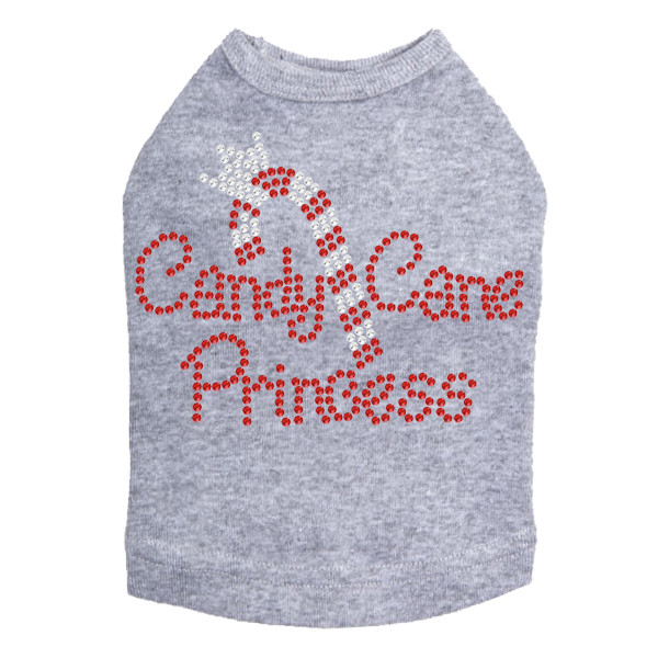 Candy Cane Princess - Gray Dog Tank