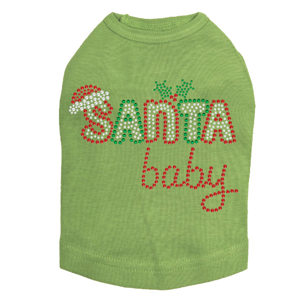Santa Baby #2 - Lime Dog Tank
