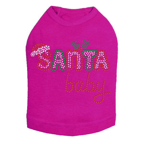 Santa Baby #2 - Fuchsia Dog Tank