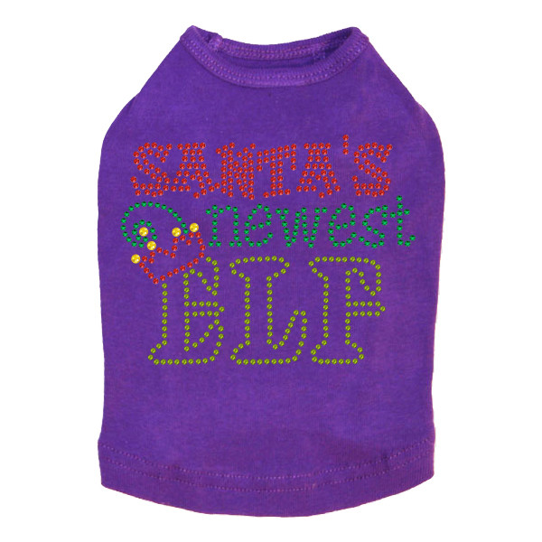 Santa's Newest Elf - Purple Dog Tank