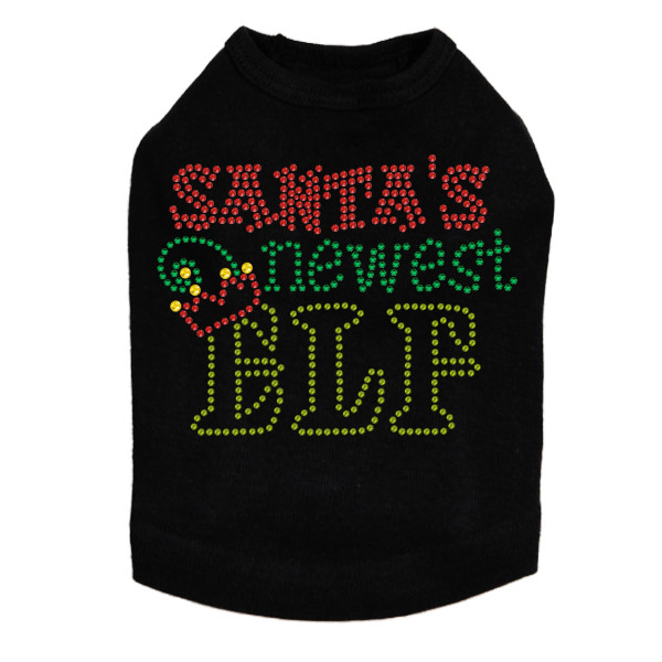 Santa's Newest Elf - Black Dog Tank