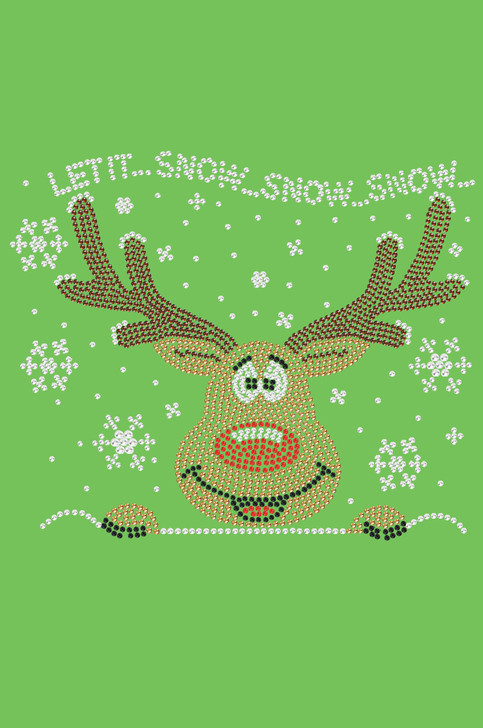 Let it Snow - Red Nose Reindeer - Bandana