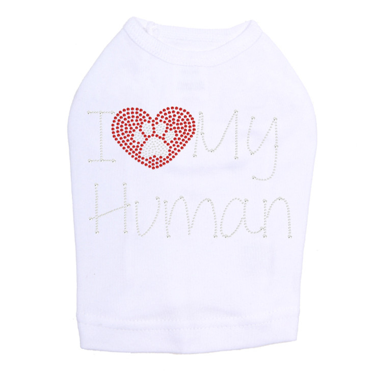 I Love My Human - Dog Tank