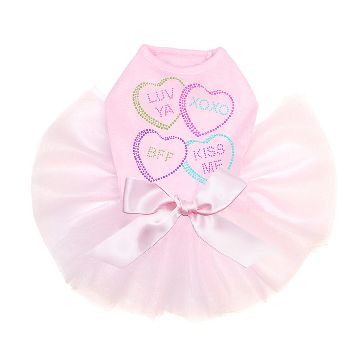 Candy Conversation Hearts #2 - Dog Custom Tutu