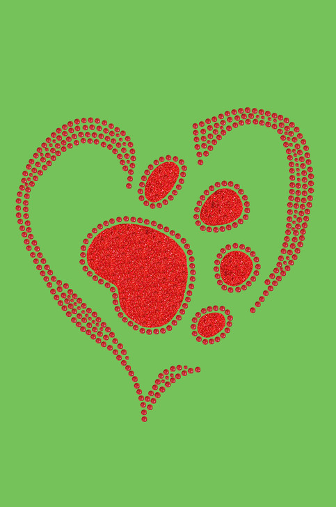 Red Paw Heart - Bandanna