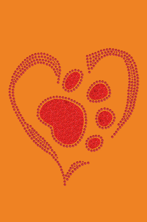 Red Paw Heart - Bandanna