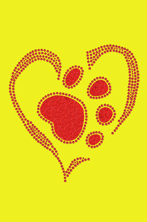 Red Paw Heart - Bandanna