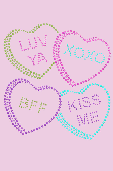 Candy Conversation Hearts #2 - Bandanna