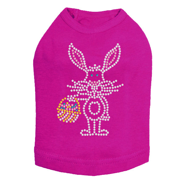 Easter Bunny with Basket Rhinestone Dog Tank