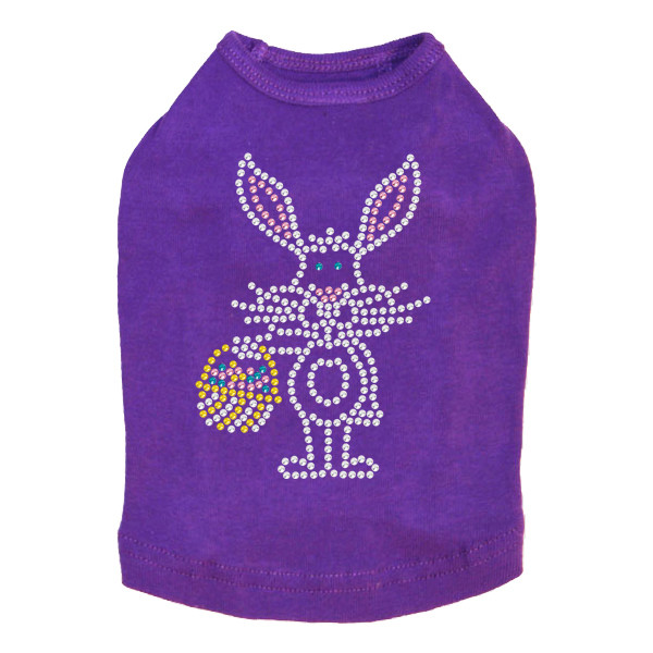 Easter Bunny with Basket Rhinestone Dog Tank