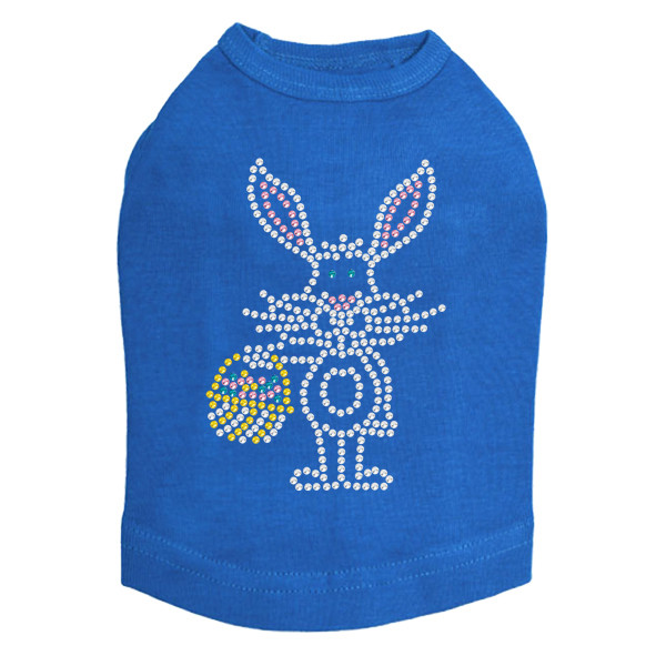 Easter Bunny with Basket Rhinestone Dog Tank