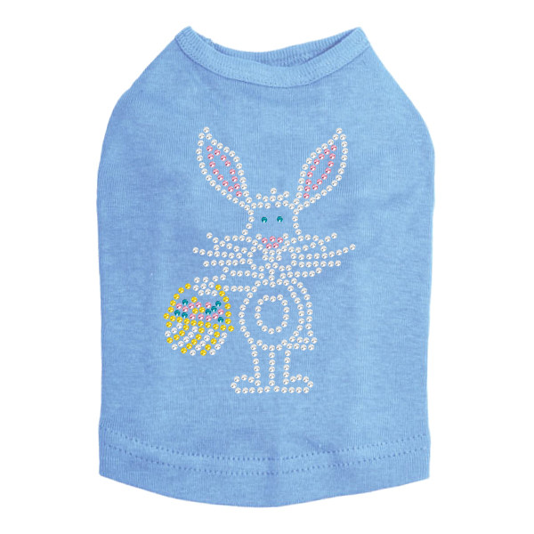 Easter Bunny with Basket Rhinestone Dog Tank