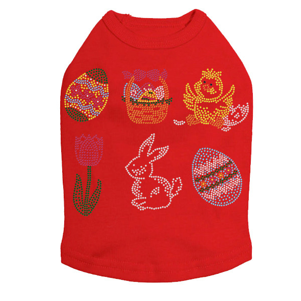 Easter Assortment (6) Rhinestone Dog Tank