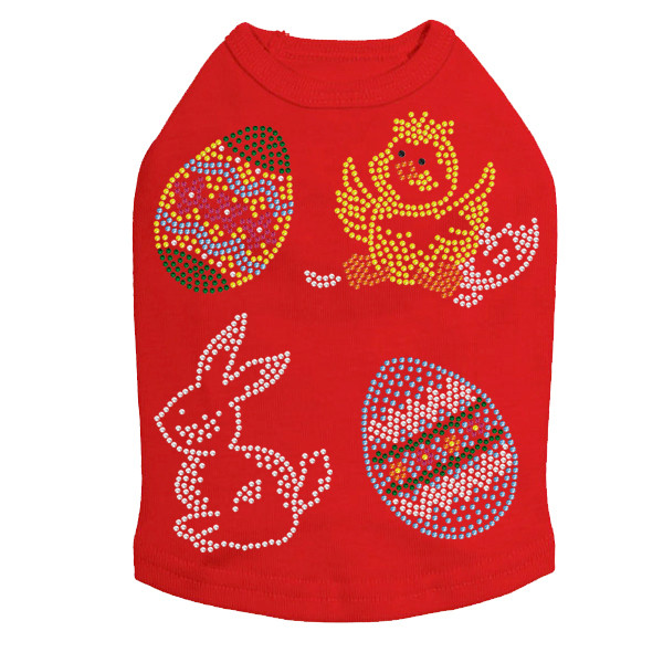 Easter Assortment (4) Rhinestone Dog Tank