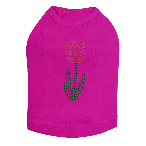 Small Tulip Rhinestone Dog Tank