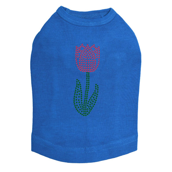 Small Tulip Rhinestone Dog Tank