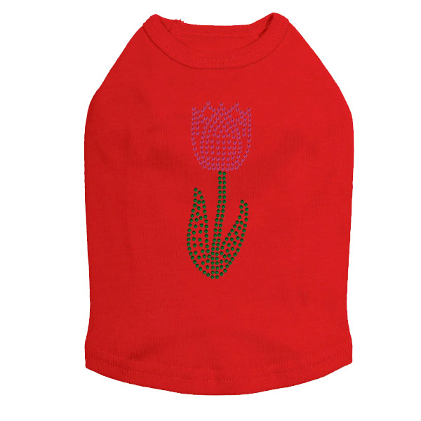 Small Tulip Rhinestone Dog Tank