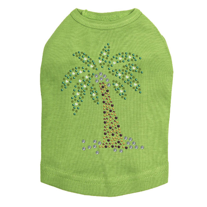 Coconut Tree - Green dog tank for small and big dogs