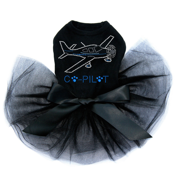 Co-Pilot Airplane (white) - Dog Custom Tutu