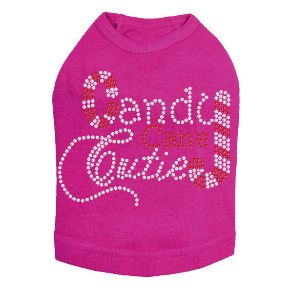 Candy Cane Cutie - Fuchsia Dog Tank