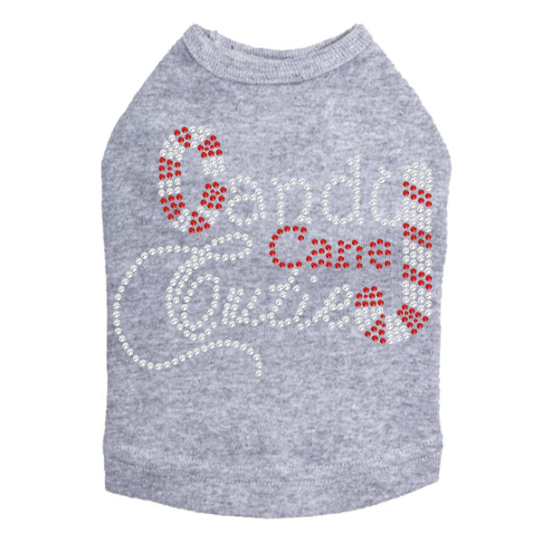 Candy Cane Cutie - Gray Dog Tank