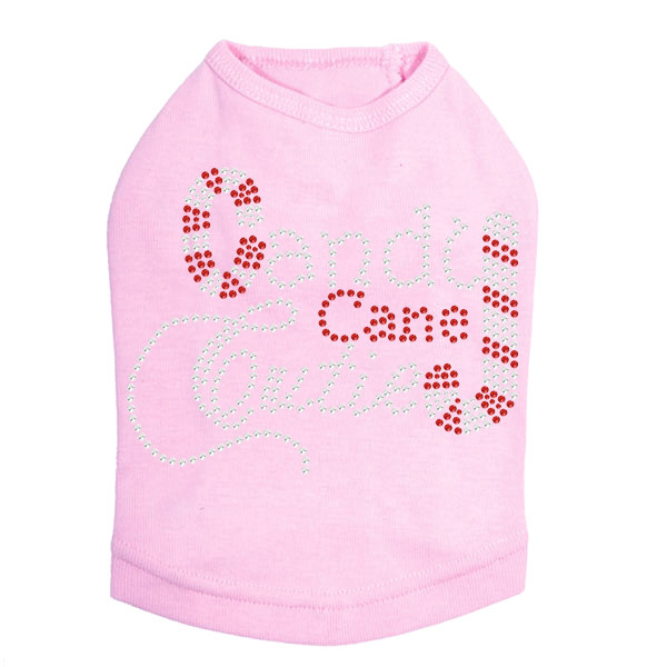 Candy Cane Cutie - Pink Dog Tank