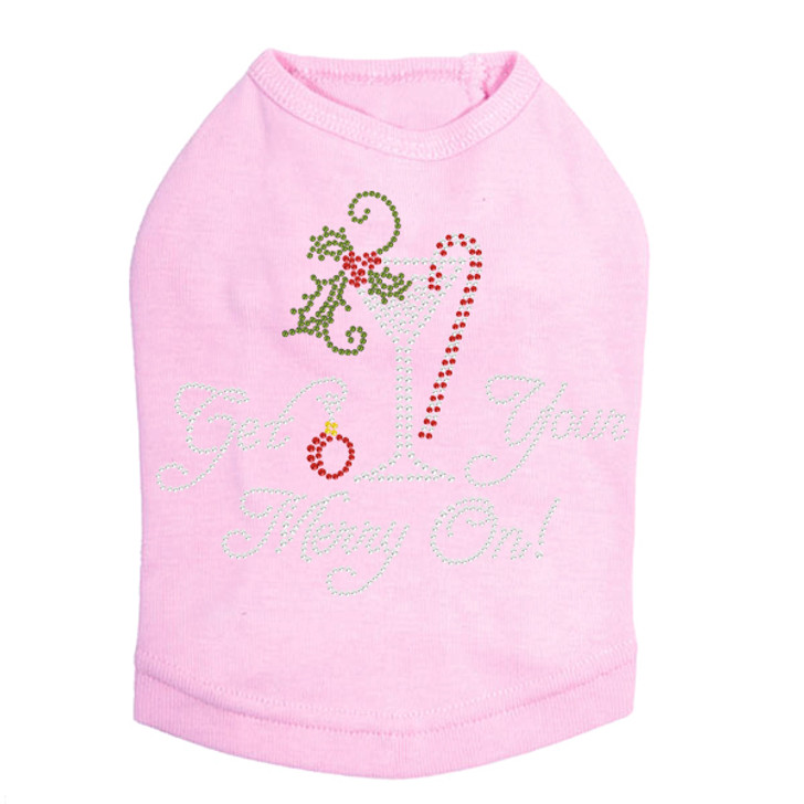 Christmas Martini - Pink Dog Tank