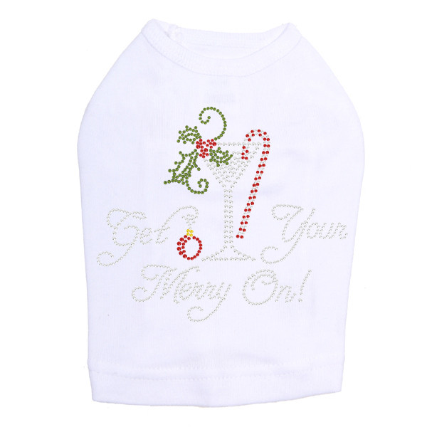 Christmas Martini - White Dog Tank