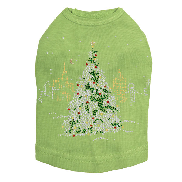 Christmas Tree in the City - Lime Dog Tank