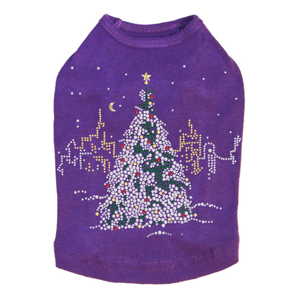 Christmas Tree in the City - Purple Dog Tank