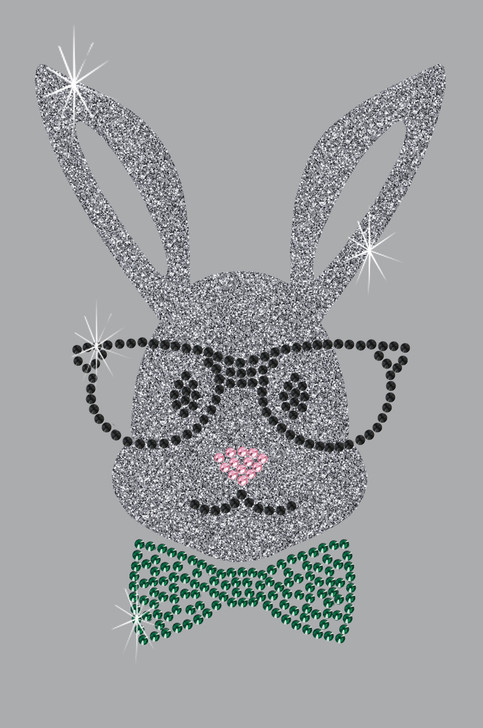 Bunny with Glasses and Bow Tie - Bandanna