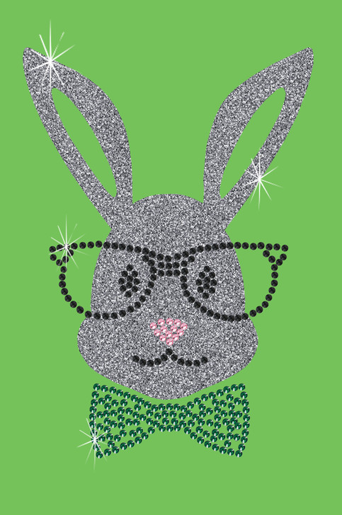 Bunny with Glasses and Bow Tie - Bandanna