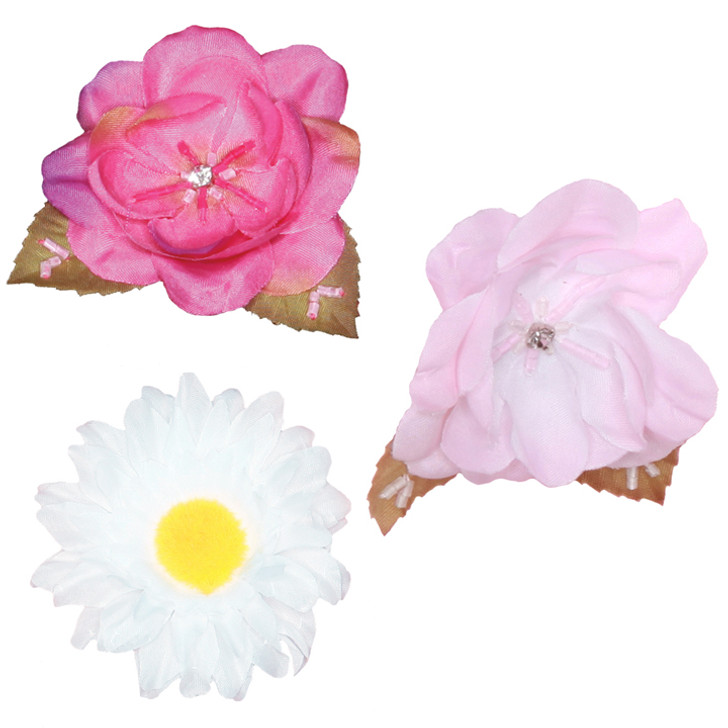 Additional Silk Flower Pins for Tutus