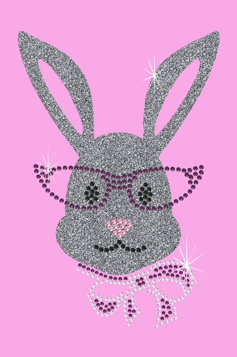 Girl Bunny with Glasses and Bow  - Women's Tee