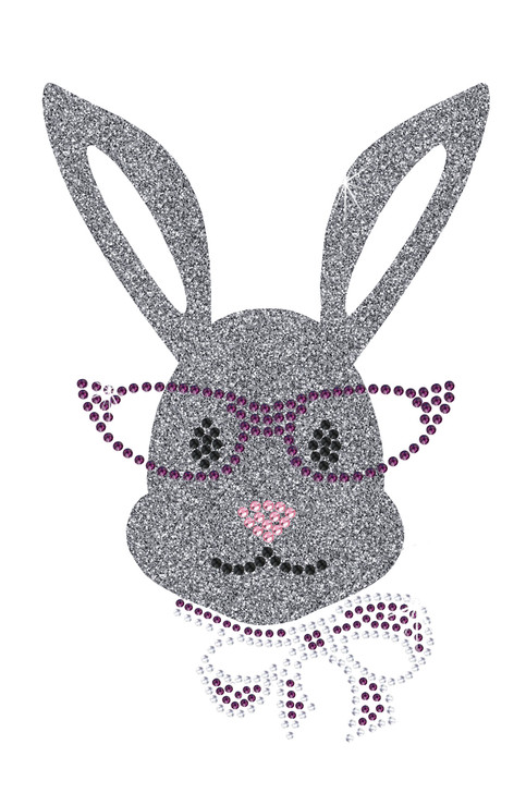 Girl Bunny with Glasses and Bow - Bandanna