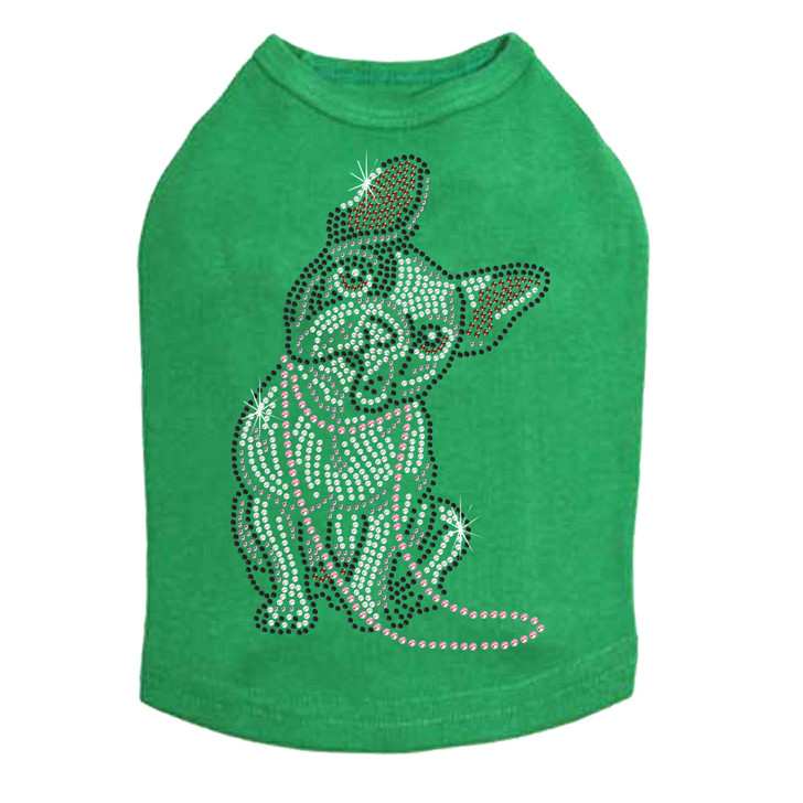 French Bull Dog with Necklace - Dog Tank