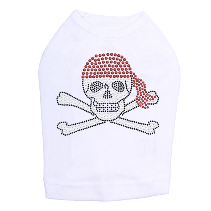 Skull with Red Bandanna- Dog Tank