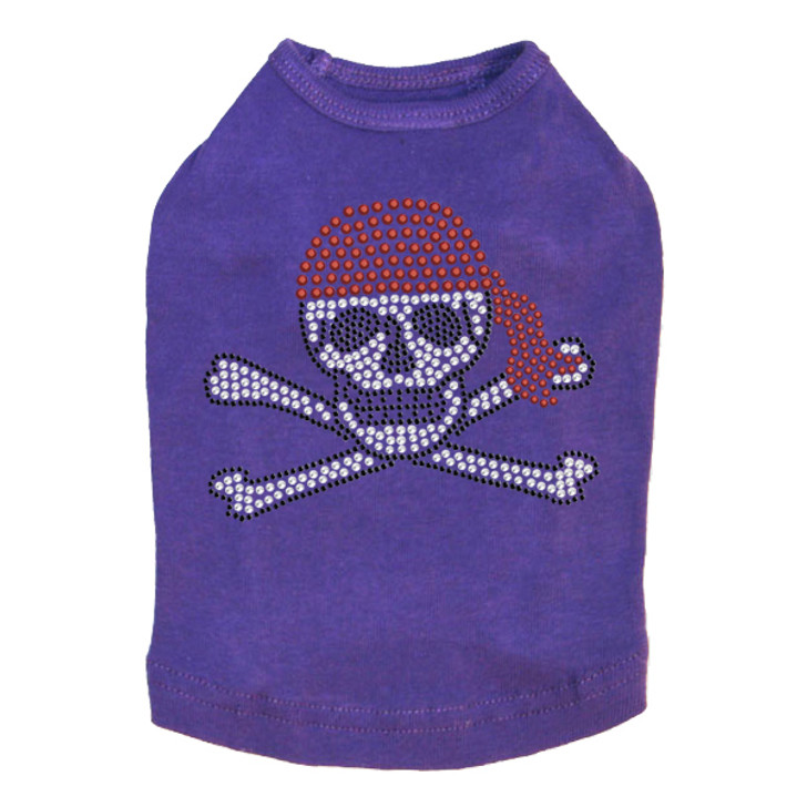 Skull with Red Bandanna- Dog Tank