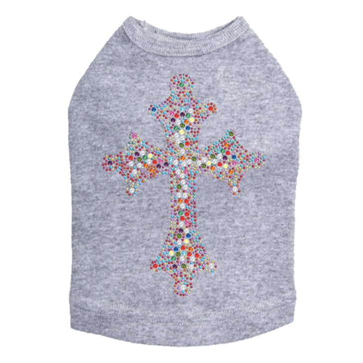 Cross (Multicolor) Dog Tank