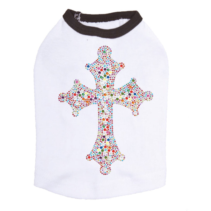 Cross (Multicolor) Dog Tank