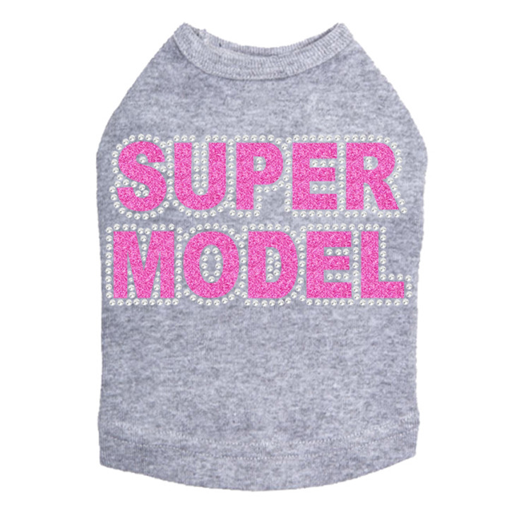 Super Model  (Pink)- Dog Tank